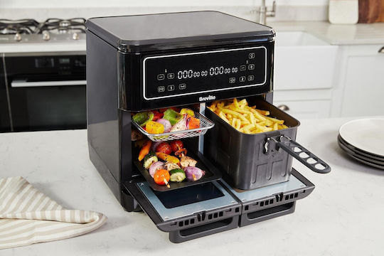 Breville Air Fryer with Double Detachable Bucket 11lt Black 2085267