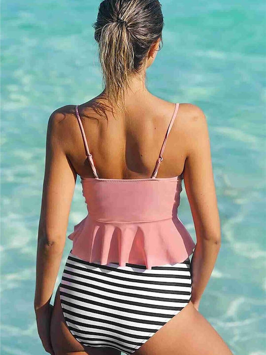 Bikini Slip Black and White