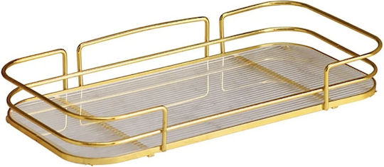 Tabletop Organizer Metallic Gold