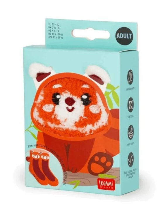 Panda Șosete pentru Copii Antiderapant Red