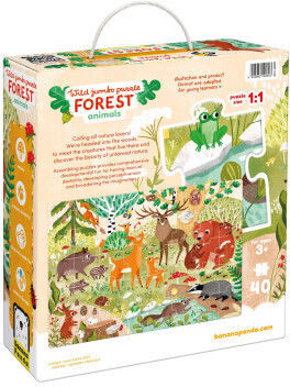 Kinderpuzzle für 3+ Jahre alt+ Jahre 40pcs Banana Panda