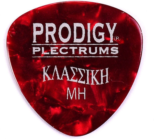 Prodigy Πένες Μπουζουκιού Plectrum Σετ 12τμχ Red Pearl Medium-Hard