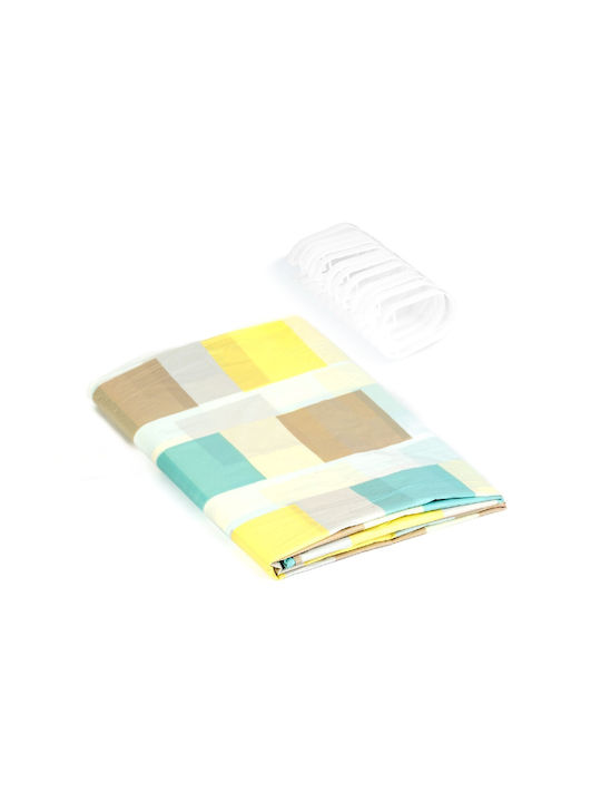 Alista Home Perdea de Baie 180x180cm Multicoloră