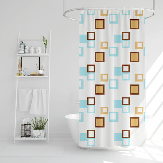 Alista Home Perdea de Baie 180x180cm Multicoloră