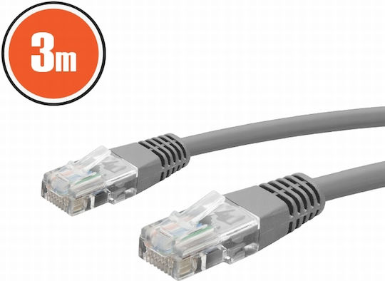 Utp Lan Network Cable – 8p/8c Cat.5e 3 M Gray