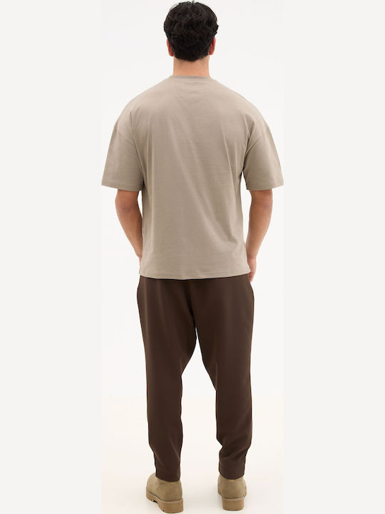 Men's Short Sleeve Gray T-Shirt Petra