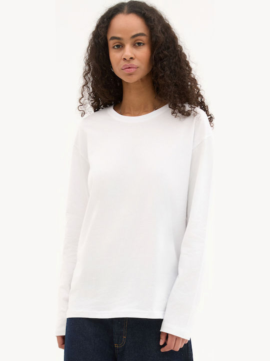 Блуза с дълъг ръкав White