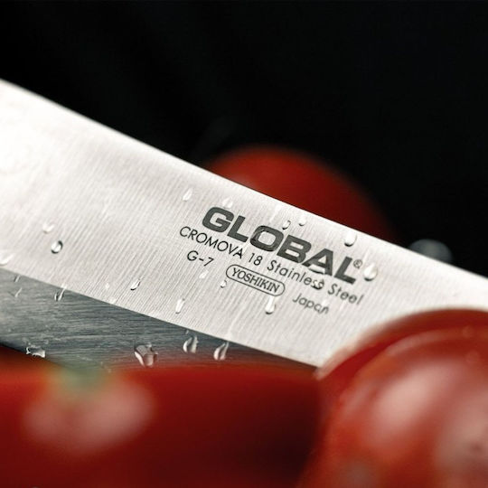Global Klassisches G Messer Deba aus Rostfreiem Stahl 18cm