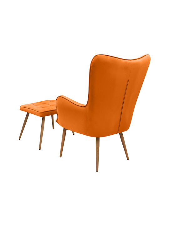 Bergère cu Puf Catifelat Croque 70x62x98cm