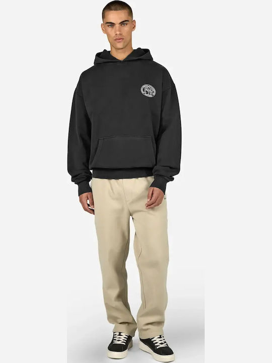 Sweatshirt with Hood Vintage Black