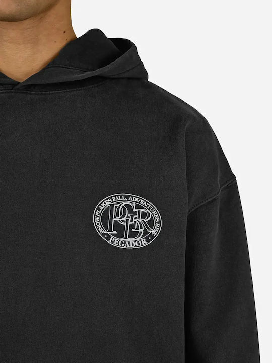 Sweatshirt with Hood Vintage Black