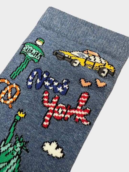 John Frank York Women's Socks Blue