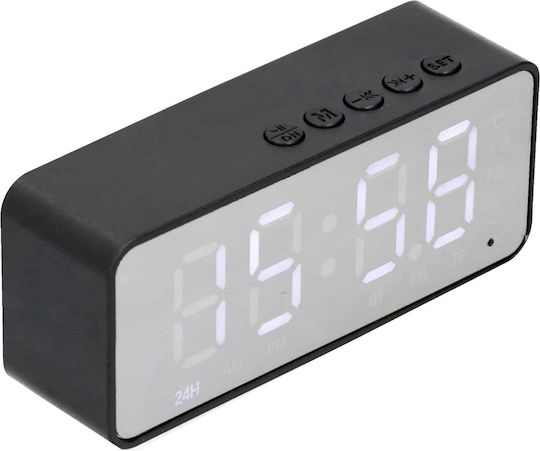 Setty Ceas De Masă Digital Led Cu Ceas Deșteptător Și Radio Transparent Gsm195004