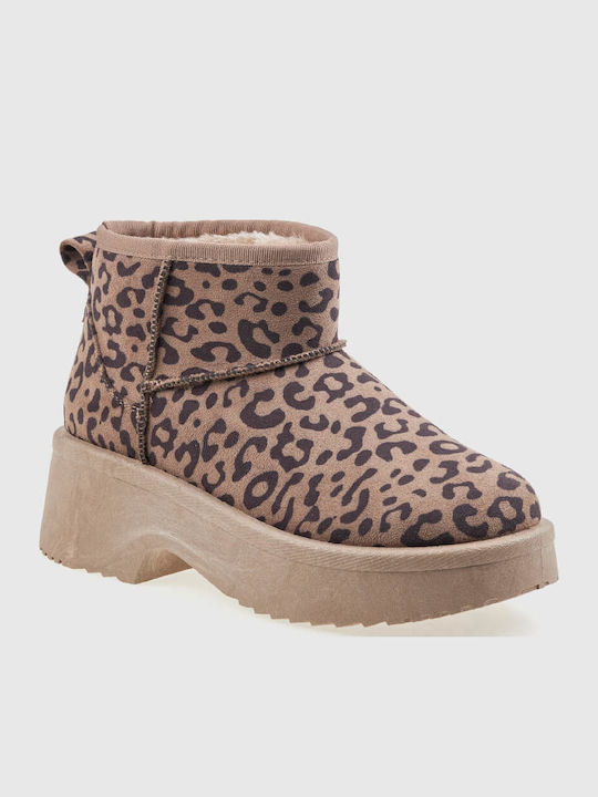 Γυναικεία Μποτάκια ANIMAL PRINT