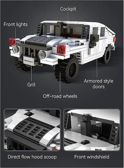 Jamara Cuburi De Construit CaDA Humvee Pentru 8+ Ani 328 Bucăți