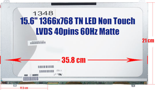 Laptop Screen Ltn156at19 Ltn156at19-001 Ltn156at18 N156bge-l52 N156bge-l62 N156bge-l51 Samsung Np300e5a Code 1348