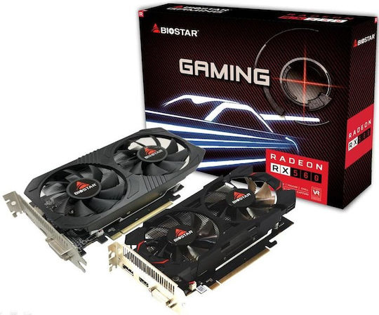 Biostar Radeon RX 560 4GB GDDR5 TBHRA Κάρτα Γραφικών