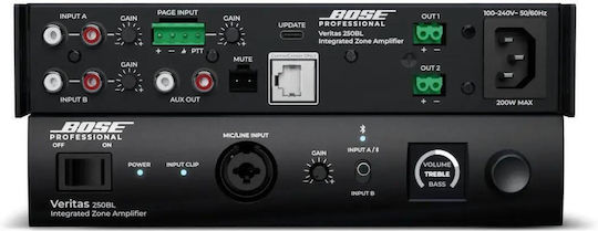 Bose Veritas 250BL PA Power Amplifier 100W/4Ω 50W/8Ω 100W/100V