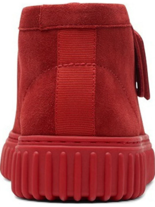 Torhill Hi Suede Κόκκινα Ανδρικά Μποτάκια