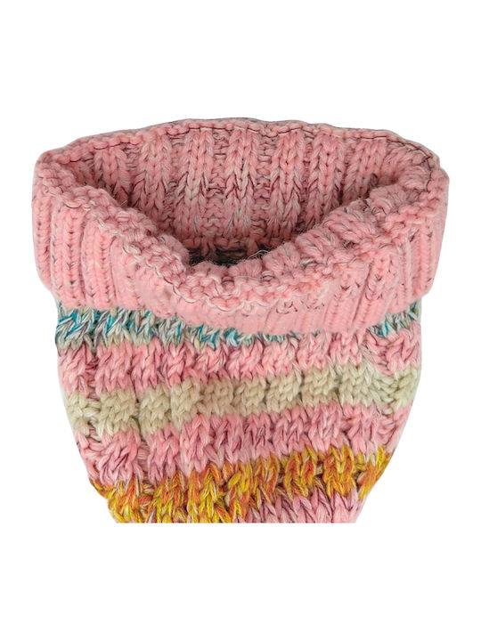 Beanie Γυναικείος Σκούφος Πλεκτός σε Ροζ χρώμα