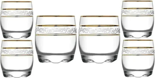 Set de pahare din Sticlă 80ml 6buc