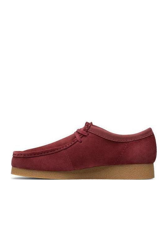 Wallabee Evo Men's Suede Moccasins Burgundy