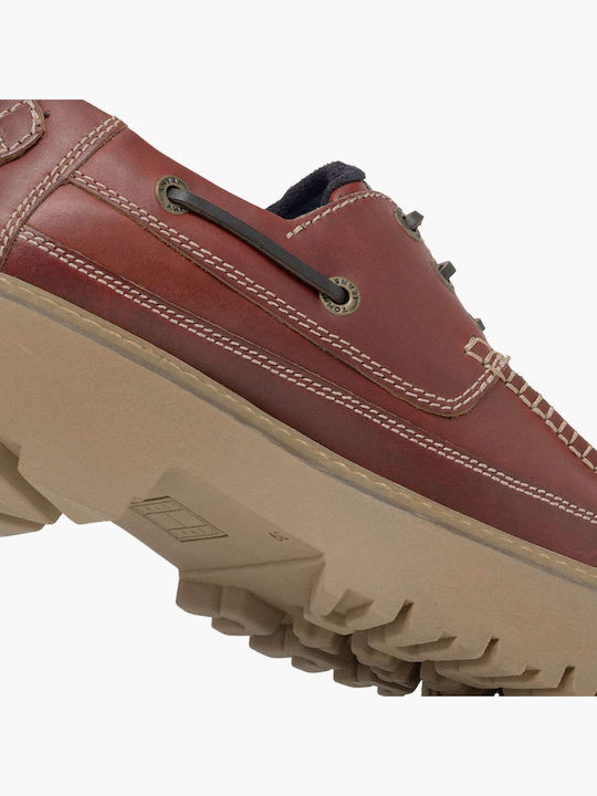 Δερμάτινα Ανδρικά Boat Shoes σε Καφέ Χρώμα
