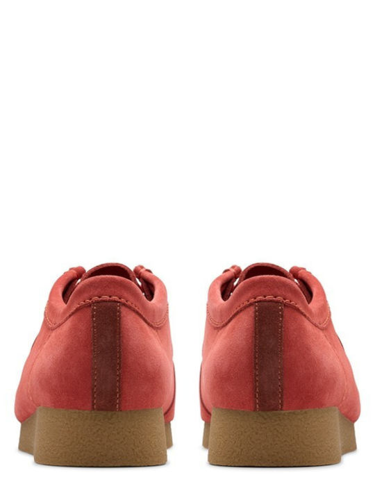 Wallabee Evo Suede Ανδρικά Μοκασίνια σε Κόκκινο Χρώμα