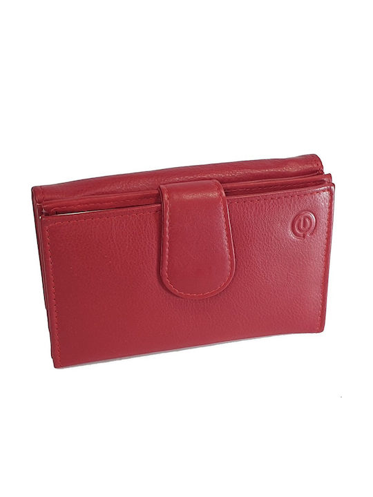 Large Leather Women's Wallet Travel with RFID Red