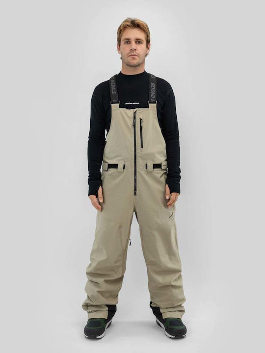 Beyond Medals I-008437-147 Men's Dungarees for Ski & Snowboard Beige