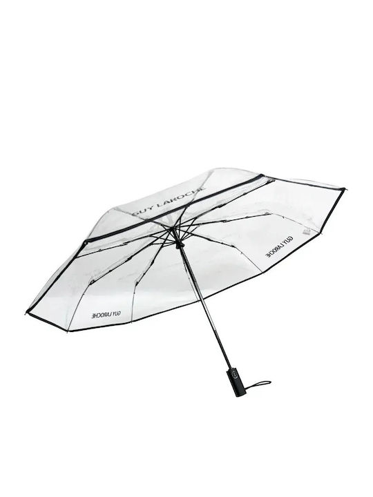 Guy Laroche Automatic Compact Black Rain Umbrella