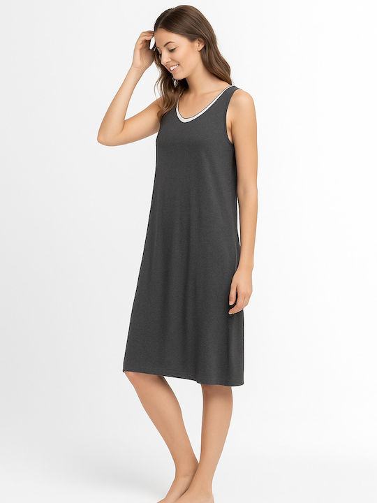 Pen-ky Summer Women's Nightgown Gray