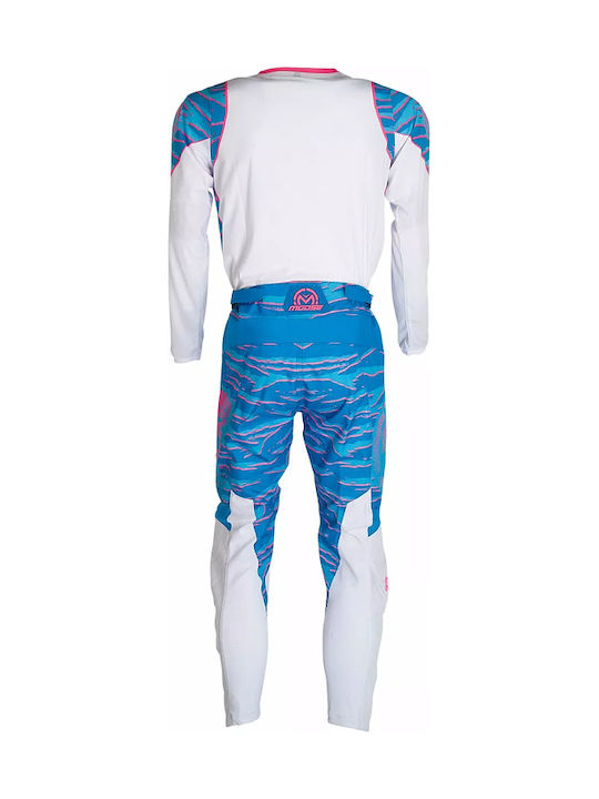 Lange Ärmel Radtrikot Blau