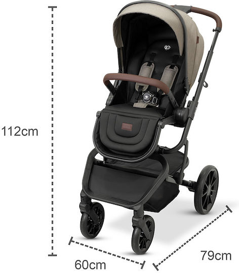 Dovadi Fly Adjustable 2 in 1 Baby Stroller Suitable for Newborn Beige 8.5kg