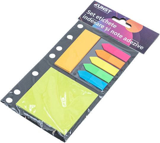 Kunst Set Indexing Labels Sticky Notes Various Shapes X 25 Sheets