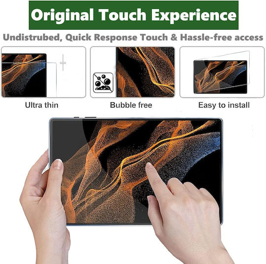 Protectoare De Ecran Pentru Tablete Samsung Galaxy Tab S10 Ultra Keepsafe Silicon Reutilizabil Protecție Fiabilă Claritate Superioară Rezistent La Uzură Intensă Șocuri Zgârieturi Full Glue Instalare Ușoară Acoperire Completă