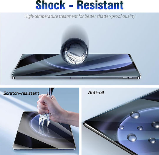Protectoare De Ecran Pentru Tablete Samsung Galaxy Tab S10 Ultra Keepsafe Silicon Reutilizabil Protecție Fiabilă Claritate Superioară Rezistent La Uzură Intensă Șocuri Zgârieturi Full Glue Instalare Ușoară Acoperire Completă