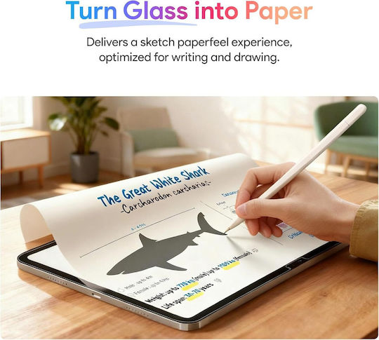 Folie Tempered Glass Handwriting Pt Samsung Galaxy Tab S11 S10 Lite Fe S10/s9 Fe 10.9" Textură Hârtie Pentru Scris Desen
