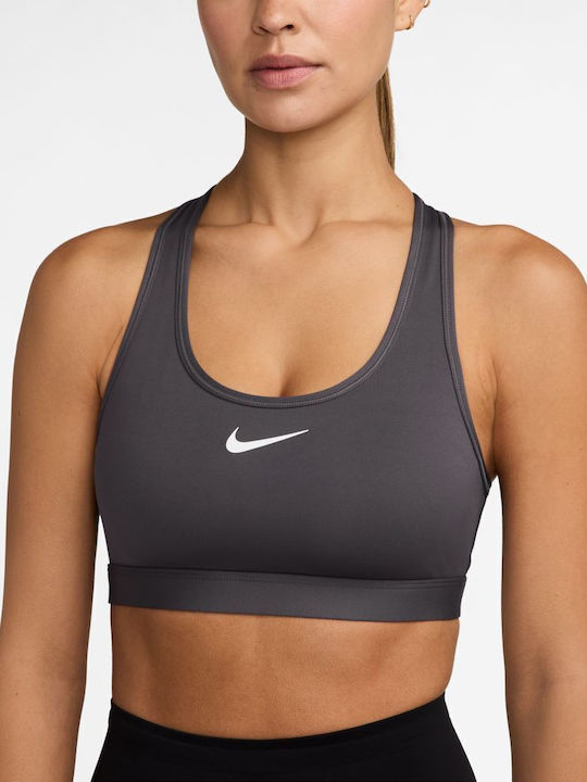 Dri-Fit Swoosh Damen Sport-BH Grau