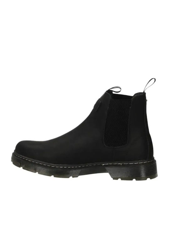 Leder Schwarz Herrenstiefel