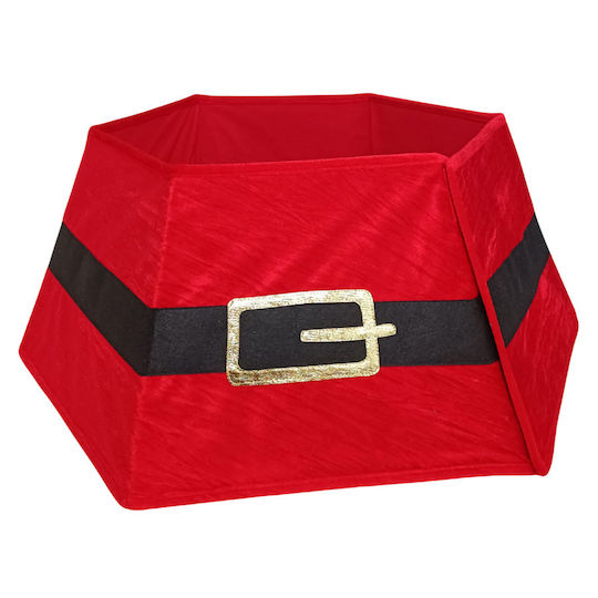 Weihnachtsbaumrock ''Weihnachtsmann'' Rot Ψάθινη Μ60xΠ30xΥ70εκ.