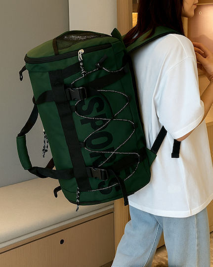 Playful Bags Σακ Βουαγιάζ Πράσινο Υφασμάτινο Μ60xΠ26xΥ30εκ.