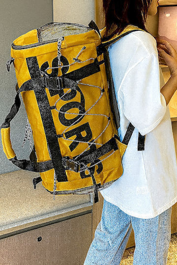 Playful Bags Σακ Βουαγιάζ Πορτοκαλί Υφασμάτινο Μ60xΠ26xΥ30εκ.