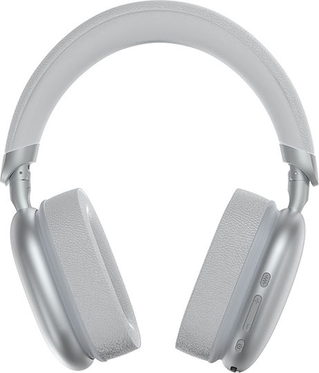 XO BE55 Bluetooth Wireless Over Ear Headphones with 36 hours of Operation Silver