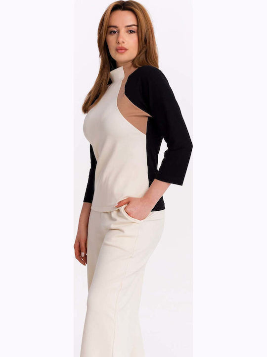 Bluza Damă Din Bumbac Multicolor