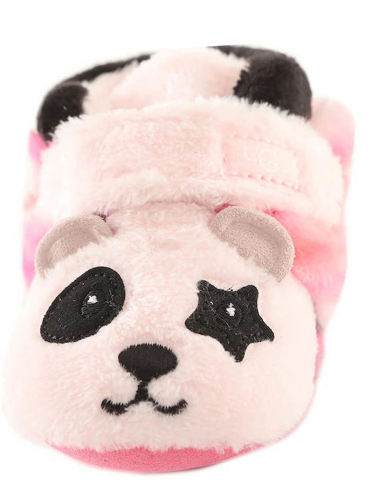 UGG Βρεφικά Παντοφλάκια Αγκαλιάς Ροζ Panda