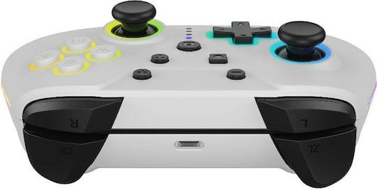 Hyperkin Armor3 NuRival Безжичен Геймпад с Хол Ефект Стикове за Switch Бял