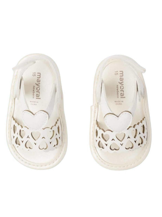 Mayoral Baby Sandals White