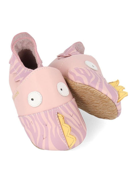 Bobux Papuci pentru bebeluși Roz Soft Sole