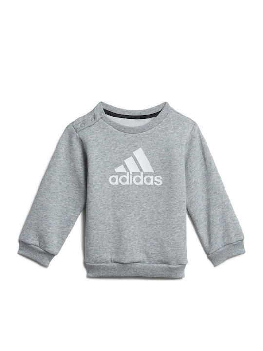 Kids Sweatpants Set Gray 2pcs Performance Badge Of Sport